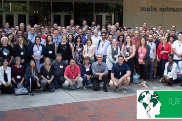 Attendees of the 2019 Tree Biotechnology Meeting in Raleigh, NC, USA. Photo: Frederick Myburg. Attendees of the 2019 Tree Biotechnology Meeting in Raleigh, NC, USA. Photo: Frederick Myburg.